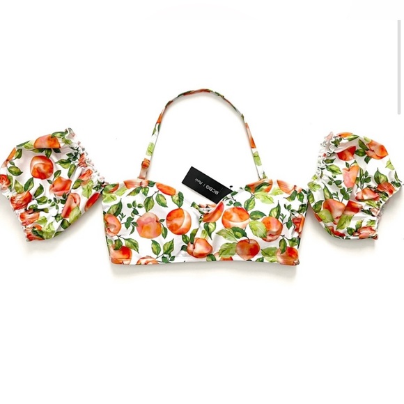 BCBG PARIS Medium Peach Poof Sleeve
Bikini Top NWT - Picture 1 of 10